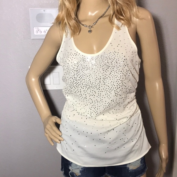 Beautiful Rhinestone Bebe top - Picture 4 of 4